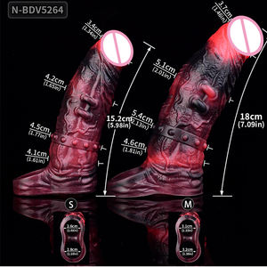 Hot Sale Vibrierender großer <span class=keywords><strong>Penis</strong></span> ring für Mann <span class=keywords><strong>Penis</strong></span> Extender Fantasy Wieder verwendbarer Schwanz Ver größerer Kondom Verzögerung Ejakulation Männliches Sexspielzeug - Product Image 6