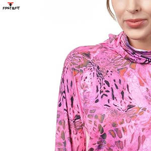 Maillot de pêche de haute qualité tissu polyester à séchage rapide sweats à capuche par sublimation à manches longues sweats à capuche respirants pour femmes à séchage rapide - Product Image 6