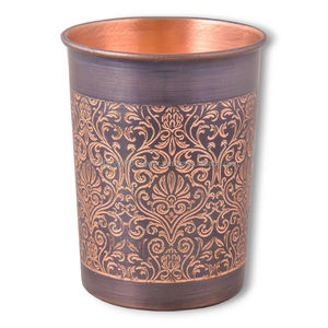 แก้วน้ำโลหะลายนูนแบบย้อนยุค เป็นมิตรกับสิ่งแวดล้อม พร้อมเคลือบสีบรอนซ์โบราณ ขนาด 10.14 ออนซ์ - Product Image 3