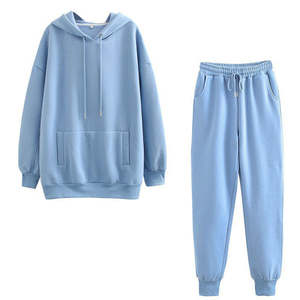 Conjunto Deportivo Informal de Dos Piezas para Mujer, Sudadera con Cuello Redondo y Logotipo, Pantalones Deportivos, Directo de Fábrica, OEM - Product Image 6