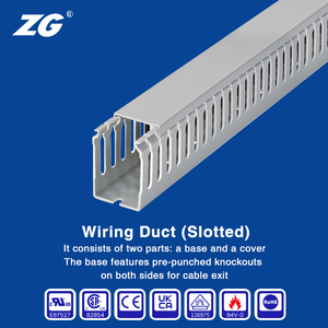 Goulotte de câblage isolée Kss en PVC, ignifuge 94V0, pour la protection des câbles, série MD - Product Image 1