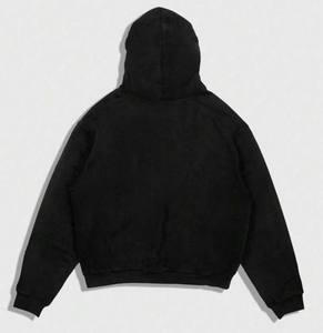 Sweat à capuche zippé pour homme en strass de haute qualité, couleur unie, écologique, imperméable, couleurs et tailles personnalisables, fabrication en usine - Product Image 2