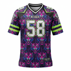 Camiseta de equipo de malla de poliéster de secado rápido con estampado de logotipo de lobo uniforme de béisbol de gran tamaño sublimado personalizado - Product Image 6