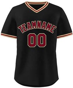 Venta al por mayor personalizado de alta calidad de secado rápido Jersey de béisbol nuevo diseño transpirable ropa deportiva conjunto - Product Image 3