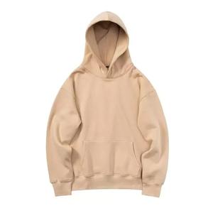 เสื้อฮู้ดผ้าฟลีซโอเวอร์ไซส์ลำลองสำหรับผู้ชายสำหรับฤดูหนาวทรงโอเวอร์ไซส์ปักโลโก้ได้ตามต้องการมีเชือกผูกสำหรับทุกขนาด100% ผ้าฝ้ายเนื้อแข็ง - Product Image 3