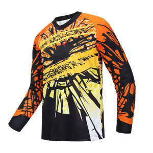 Maillot de VTT sublimé personnalisé léger respirant séchage rapide à manches longues Mx ATV chemise d'équitation vêtements de sport athlétique OEM - Product Image 2