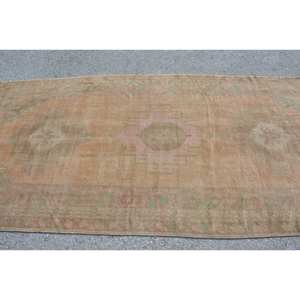 Alfombra turca Vintage verde Beige clásica, 4,6x9,8 pies, área grande, diseño de retazos, Material de lana, respaldo de látex para pasillo y dormitorio - Product Image 4