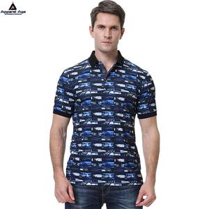 Vente en gros d'usine OEM de polos de golf de haute qualité avec impression par sublimation, nouveaux designs, t-shirts 92% polyester 8% spandex pour hommes - Product Image 2