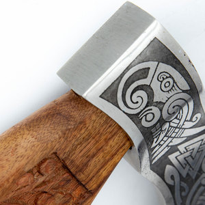 Wholesale Customized High Quality OEM ODM Service Professional High Carbon Steel Axes with Wooden <b>Handle</b> New Design for Camping - Product Image 6