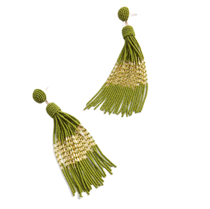 <b>Mixed</b> Colors Top Selling Handcrafted <b>Seed</b> Bead Embroidery Drop Earrings Customizable Trendy Beaded Embroidered Jewelry - Product Image 1