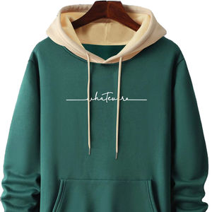 Vente en gros de fabrication de sweats à capuche surdimensionnés de haute qualité à épaules tombantes sweats à capuche à imprimé bouffant pour hommes - Product Image 1