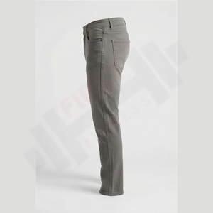 Pantalones Vaqueros de Mezclilla de Algodón Lavado de Peso Medio, Corte Slim Fit, Cintura Elástica Cómoda, Corte Regular para Hombre, Venta al Por Mayor OEM, 2025 - Product Image 3