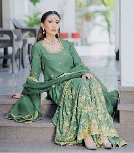 Conjunto de rayón al por mayor moderno Dupattas elegantes combinados con tela de rayón para fiestas conscientes de la moda con un presupuesto - Product Image 4