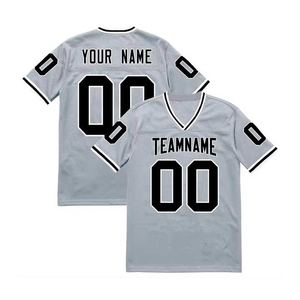 Camisetas de fútbol americano personalizadas, suministro al por mayor, tela suave y cómoda hecha en fábrica, ropa deportiva de alta calidad Oem Odm - Product Image 6