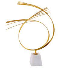 ประติมากรรมโลหะออกแบบเองใหม่ตกแต่งบ้านและโต๊ะที่ไม่เหมือนใครสำหรับการตกแต่งภายในที่ทันสมัย - Product Image 4