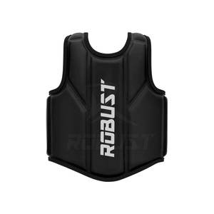 Protège-poitrine en cuir de vache pour la boxe, protections d'entraînement MMA, protège-corps rembourré, arts martiaux, protection antidérapante, personnalisable - Product Image 1