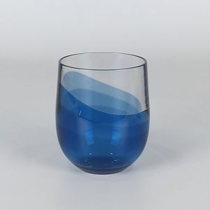 Verre à pied en acrylique coloré sans tige pour le vin - Product Image 3