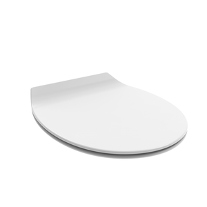 Siège de toilette universel blanc thermoformé à fermeture douce - Product Image 1