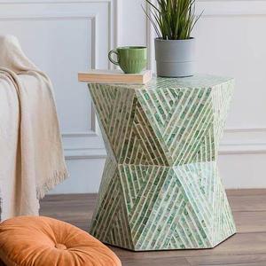 Table basse moderne en incrustation d'os pour le salon, meuble durable fait à la main avec taille et design personnalisables par ARTISAN CRAFT - Product Image 6