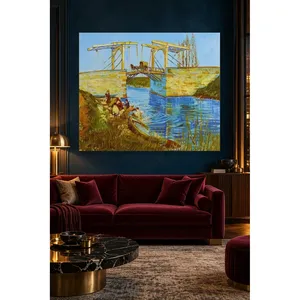 Fida Van Gogh Pont de Langlois à Arles avec des femmes laveuses, impression sur toile - Product Image 5