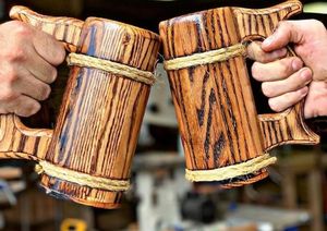 PAGO Taza de madera Calidad Premium Diseño moderno Perfecto para té Café Vino y cerveza de Falak World Export - Product Image 3