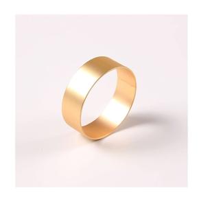 Prix direct usine Design exclusif Rond de serviette en laiton Meilleure forme Hôtel Style de luxe Fête de mariage Table Rond de serviette - Product Image 2