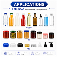 Machine de vissage semi-automatique de bureau KDM-SC60 pour bouteilles, bocaux et contenants