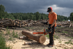 Tronçonneuse électrique industrielle 6 kW HF pour la production de bois de chauffage - Product Image 5