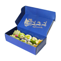 Boîte à sushi à emporter avec pelliculage brillant, boîtes à gâteaux personnalisées de 4/6 pouces, boîte alimentaire pour gâteaux et biscuits, emballage personnalisé pour desserts