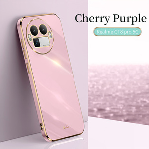 Funda Protectora Delgada para Teléfono XINLI 6D con Recubrimiento Cuadrado de TPU Electrochapado para OPPO Realme GT8 Pro/Realme Note 70T, Cubierta Trasera Moderna - Product Image 5