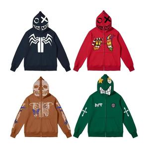 Sweat-shirt à capuche unisexe 100% coton uni personnalisé sweat-shirt à capuche premium polaire lourde sur la taille sweats à capuche personnalisés pour hommes - Product Image 3