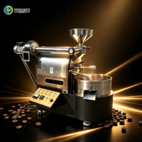 Équipement commercial de traitement des grains de café avec machine à torréfier les grains de café à refroidissement intégré