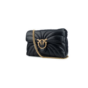 Bolso de Hombro Negro para Mujer, Marca Pinko, con Asa Individual, Estilo Moderno y Decoración de Cadena - Product Image 2