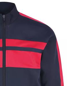 Chándal con cremallera de poliéster 100% y logotipo personalizado para hombre, conjuntos deportivos de invierno transpirables de alta calidad con panel mixto, MOQ bajo - Product Image 5