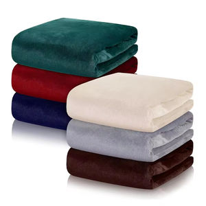 Meilleur fournisseur de couvertures thermiques personnalisées, motif uni, tricot en coton, douces et confortables pour la maison - Product Image 1