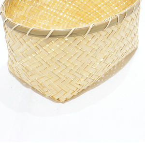 Panier en bambou naturel tissé à la main, forme ovale, organisateur de rangement décoratif pour la maison, la cuisine, la salle à manger et l'affichage des fruits - Product Image 6