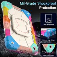Étui de protection robuste antichoc en PC et silicone avec support pour tablette Samsung Galaxy Tab A11 Plus A9 Plus 11 pouces