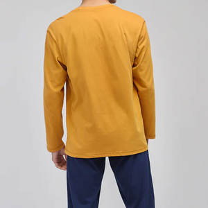 CUSTOMIZED 100% Cotton High Neck Long Sleeve Plain Oversized Loose fit Printed <b>T</b>-<b>Shirt</b> for <b>men</b> with custom logo - Product Image 3