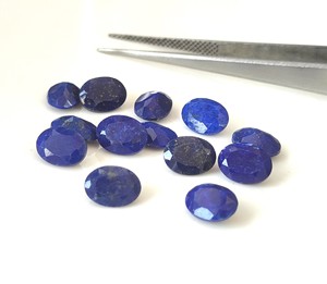Piedra preciosa suelta de lapislázuli natural al por mayor, piedra preciosa azul facetada de corte ovalado para la fabricación de joyas, rango de tamaño 3x5mm-20x30mm - Product Image 2