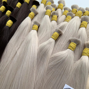 El mejor proveedor de Vietnam 100% Raw High Quality Vietnamese Natural Straight Bulk Hair Super Double Drawn Dyed Envío rápido - Product Image 1