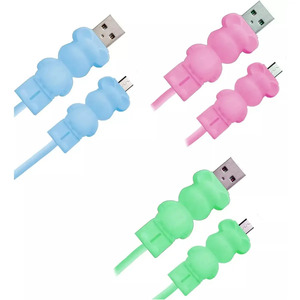 สาย USB V8 สำหรับถ่ายโอนข้อมูลและชาร์จเร็ว ดีไซน์น่ารัก - คละสี - Product Image 1