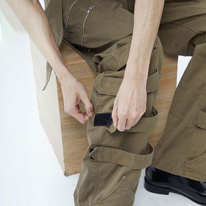 Pantalon cargo pour hommes OEM personnalisé 100% coton 310g Pantalon utilitaire décontracté avec bretelles Pantalon cargo personnalisé pour hommes - Product Image 6