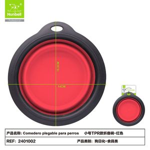Bol d'alimentation pliable portable en TPR pour animaux de compagnie, fabriqué par le fabricant - Product Image 3