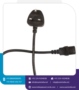 Extension de cordon d'alimentation pour ordinateur portable standard britannique IEC extrémité femelle C13 prise britannique matériau en PVC longueur personnalisable pour une utilisation de bureau/ordinateur portable - Product Image 5