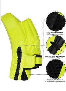 Genuine Leather Boxing <b>Focus</b> <b>Pads</b>-Breathable & Comfortable Eco-Friendly Heavy Duty Training <b>Pads</b> for Men Women for Kickboxing - Product Image 2