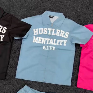 ชุดวอร์มไนลอนน้ำหนักเบาแบบมีซิปเย็บพิเศษสำหรับผู้ชาย ทรงปกติ ใส่ได้ทุกโอกาส กันลม กันหนาว ชุดเซ็ตสองชิ้น - Product Image 2