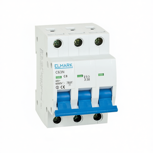 เบรกเกอร์วงจร Elmark 6kA 4A 3P แบบ C Curve - Product Image 1