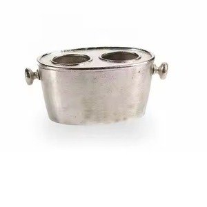 Cubo de hielo de Metal hecho a mano Chapado en cobre de tendencia superior para boda hogar Bar Hotel fiesta decoración con mesa cerveza hielo almacenamiento - Product Image 6