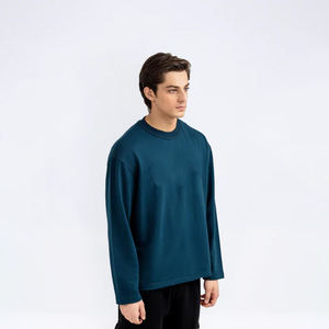 Sudadera de cuello redondo de algodón de manga larga para hombre con logotipo personalizado al por mayor, suministros ODM para el invierno, sudaderas con capucha de fabricante de ropa - Product Image 3