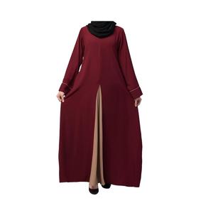 Abaya islamique ouverte sur le devant pour femmes musulmanes Design personnalisé manches longues option grande taille pour les vêtements de rue en plein air - Product Image 6